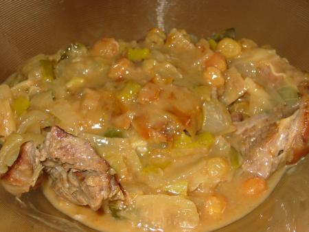 Tendrons de veau aux poireaux	